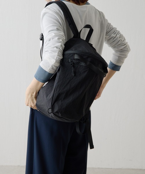 COLLAGE GALLARDAGALANTE(コラージュガリャルダガランテ)の「PAPILLONNER/パッカブルリュック(バックパック/リュック・レディース・アイボリー/ブラック・FREE)」の18枚目の写真