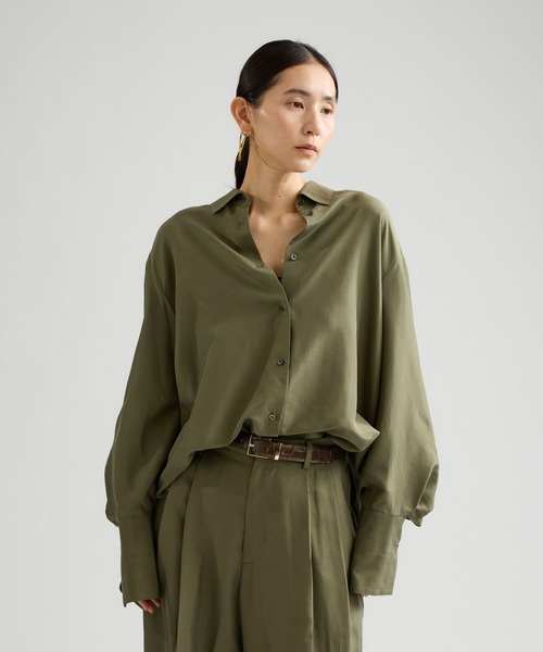 Chaos（カオス）の「Chaos(カオス)/ ブランリーシャツ（シャツ/ブラウス・レディース・カーキ/レッド・FREE）」の4枚目の写真