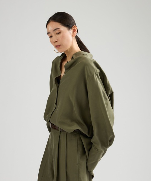 Chaos（カオス）の「Chaos(カオス)/ ブランリーシャツ（シャツ/ブラウス・レディース・カーキ/レッド・FREE）」の5枚目の写真