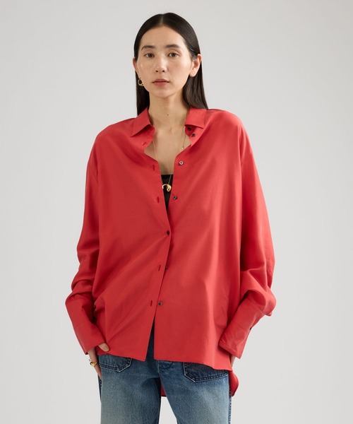 Chaos（カオス）の「Chaos(カオス)/ ブランリーシャツ（シャツ/ブラウス・レディース・カーキ/レッド・FREE）」の15枚目の写真