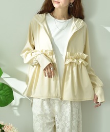 INTERPLANET | 【接触冷感・ＵＶ・速乾】フリルデザインパーカー(パーカー)