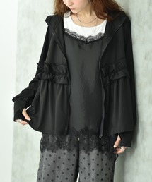 INTERPLANET（インタープラネット）の「【接触冷感・ＵＶ・速乾】フリルデザインパーカー（パーカー）」