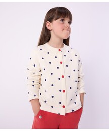 PETIT BATEAU | ドットプリントカーディガン(カーディガン/ボレロ)