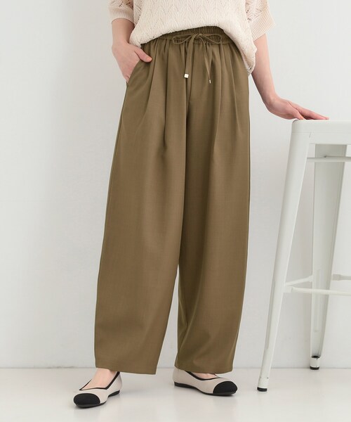 SHOO・LA・RUE(シューラルー)の「【S-LL】タック入り バギーカーブパンツ(その他パンツ・レディース・チャコールグレー/ブラウン系・04/03/02/01)」の2枚目の写真