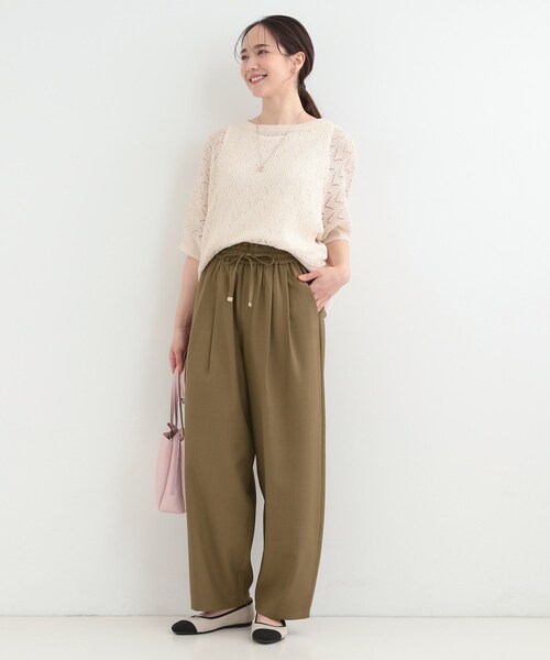SHOO・LA・RUE(シューラルー)の「【S-LL】タック入り バギーカーブパンツ(その他パンツ・レディース・チャコールグレー/ブラウン系・04/03/02/01)」の14枚目の写真
