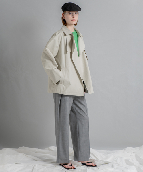 Spick & Span（スピックアンドスパン）の「Olmetex Short Trench / オルメテックスショートトレンチ（トレンチコート・レディース・ベージュ・FREE）」の3枚目の写真