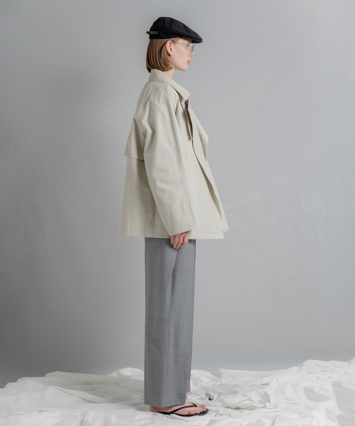 Spick & Span（スピックアンドスパン）の「Olmetex Short Trench / オルメテックスショートトレンチ（トレンチコート・レディース・ベージュ・FREE）」の4枚目の写真