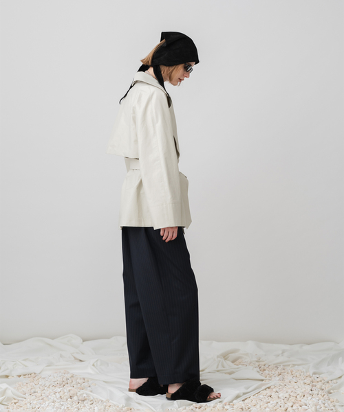 Spick & Span（スピックアンドスパン）の「Olmetex Short Trench / オルメテックスショートトレンチ（トレンチコート・レディース・ベージュ・FREE）」の9枚目の写真