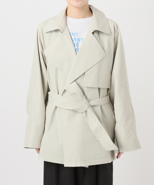 Spick & Span（スピックアンドスパン）の「Olmetex Short Trench / オルメテックスショートトレンチ（トレンチコート・レディース・ベージュ・FREE）」の15枚目の写真
