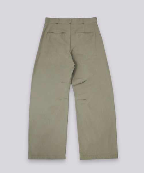 WISM(ウィズム)の「NAMELESSNESS / ネームレスネス DUCK CURVE PANT(その他パンツ・メンズ・ベージュ/ブラック・3/2)」の6枚目の写真