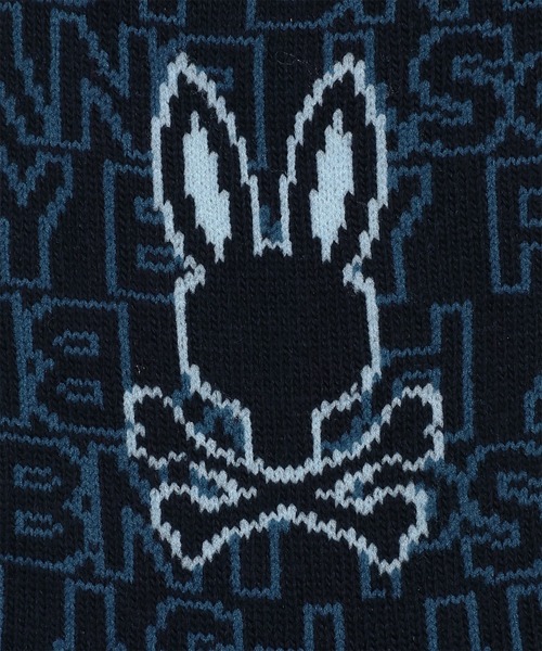 Psycho Bunny（サイコバニー）の「[GOLF]PSYシルエットバニー ソックス（ソックス/靴下・メンズ・ライトグレー/ブラック/ネイビー・25-27）」の4枚目の写真