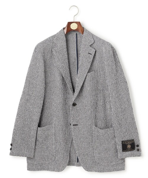 J.PRESS（ジェイプレス）の「【SHACKET】ストレッチリネンサッカー ジャケット（テーラードジャケット・メンズ・ネイビー系1/ネイビー系4/ブラウン系3・BM/BL/MEDIUM/LARGE）」の11枚目の写真