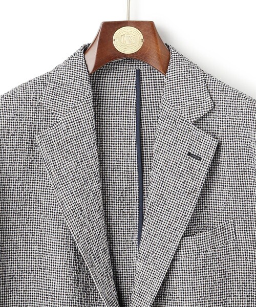 J.PRESS（ジェイプレス）の「【SHACKET】ストレッチリネンサッカー ジャケット（テーラードジャケット・メンズ・ネイビー系1/ネイビー系4/ブラウン系3・BM/BL/MEDIUM/LARGE）」の13枚目の写真