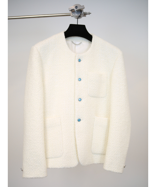 GOZER(ゴーザー)の「WHITE TWEED JACKET(その他アウター・メンズ・ホワイト・1/2/3/SMALL/MEDIUM/LARGE/X-LARGE/XX-LARGE)」の2枚目の写真