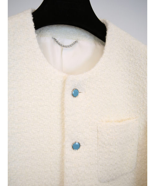 GOZER(ゴーザー)の「WHITE TWEED JACKET(その他アウター・メンズ・ホワイト・1/2/3/SMALL/MEDIUM/LARGE/X-LARGE/XX-LARGE)」の3枚目の写真