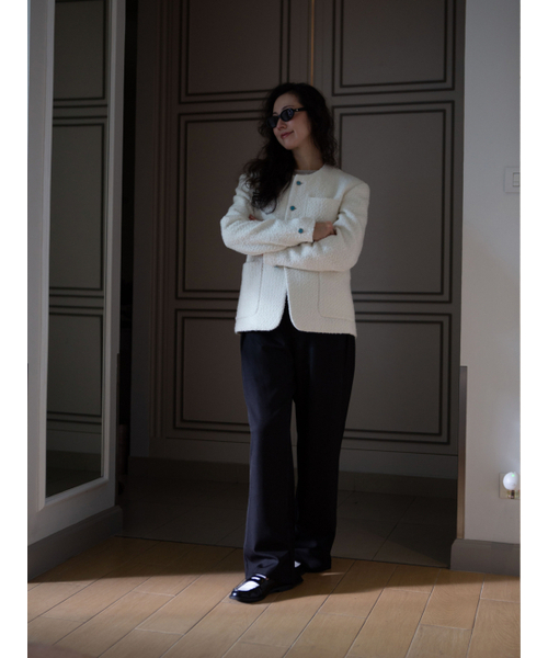 GOZER(ゴーザー)の「WHITE TWEED JACKET(その他アウター・メンズ・ホワイト・1/2/3/SMALL/MEDIUM/LARGE/X-LARGE/XX-LARGE)」の4枚目の写真