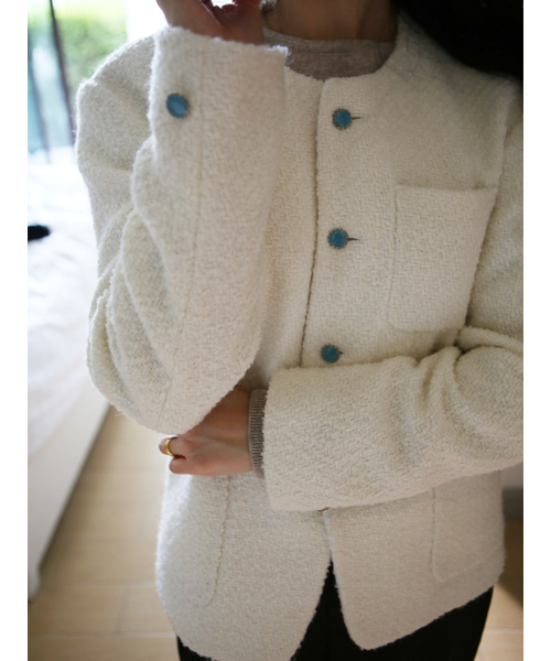 GOZER(ゴーザー)の「WHITE TWEED JACKET(その他アウター・メンズ・ホワイト・1/2/3/SMALL/MEDIUM/LARGE/X-LARGE/XX-LARGE)」の6枚目の写真