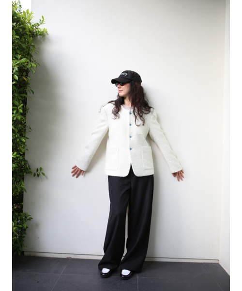 GOZER(ゴーザー)の「WHITE TWEED JACKET(その他アウター・メンズ・ホワイト・1/2/3/SMALL/MEDIUM/LARGE/X-LARGE/XX-LARGE)」の9枚目の写真