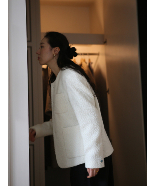 GOZER(ゴーザー)の「WHITE TWEED JACKET(その他アウター・メンズ・ホワイト・1/2/3/SMALL/MEDIUM/LARGE/X-LARGE/XX-LARGE)」の10枚目の写真