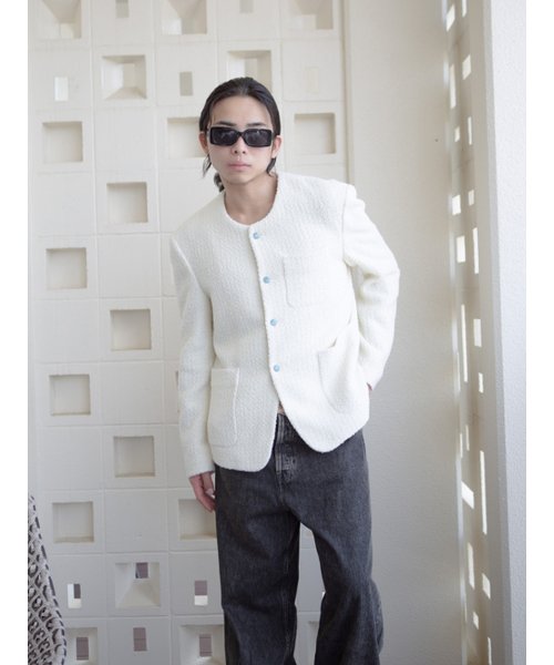 GOZER(ゴーザー)の「WHITE TWEED JACKET(その他アウター・メンズ・ホワイト・1/2/3/SMALL/MEDIUM/LARGE/X-LARGE/XX-LARGE)」の12枚目の写真