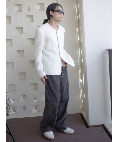 GOZER(ゴーザー)の「WHITE TWEED JACKET(その他アウター・メンズ・ホワイト・1/2/3/SMALL/MEDIUM/LARGE/X-LARGE/XX-LARGE)」の14枚目の写真