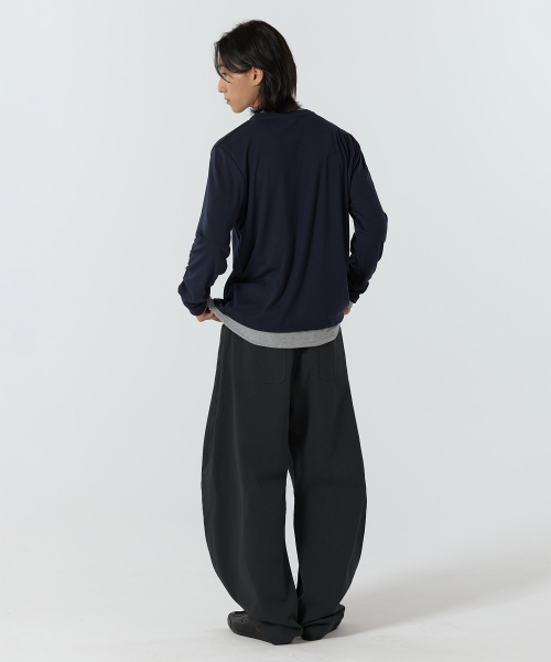 JUAN HOMME(ジュアンオム)の「リファインドコットンカーブドパンツ(チャコール)(その他パンツ・メンズ・その他・MEDIUM/LARGE/SMALL)」の2枚目の写真