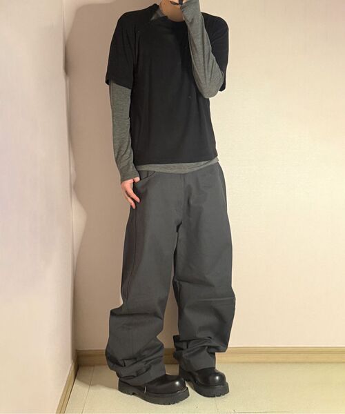 JUAN HOMME(ジュアンオム)の「リファインドコットンカーブドパンツ(チャコール)(その他パンツ・メンズ・その他・MEDIUM/LARGE/SMALL)」の9枚目の写真