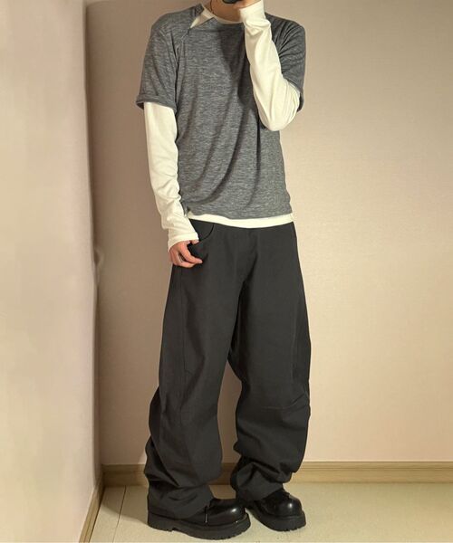 JUAN HOMME(ジュアンオム)の「リファインドコットンカーブドパンツ(チャコール)(その他パンツ・メンズ・その他・MEDIUM/LARGE/SMALL)」の10枚目の写真