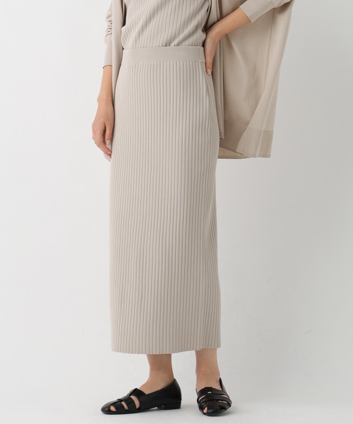 Elura（エルーラ）の「サマープロテクトナロースカート/659656（スカート・レディース・ダークブラウン/ホワイト/グレイッシュベージュ/ブラック・MEDIUM/LARGE）」の4枚目の写真