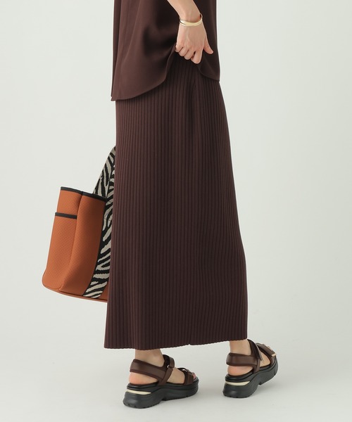 Elura（エルーラ）の「サマープロテクトナロースカート/659656（スカート・レディース・ダークブラウン/ホワイト/グレイッシュベージュ/ブラック・MEDIUM/LARGE）」の13枚目の写真