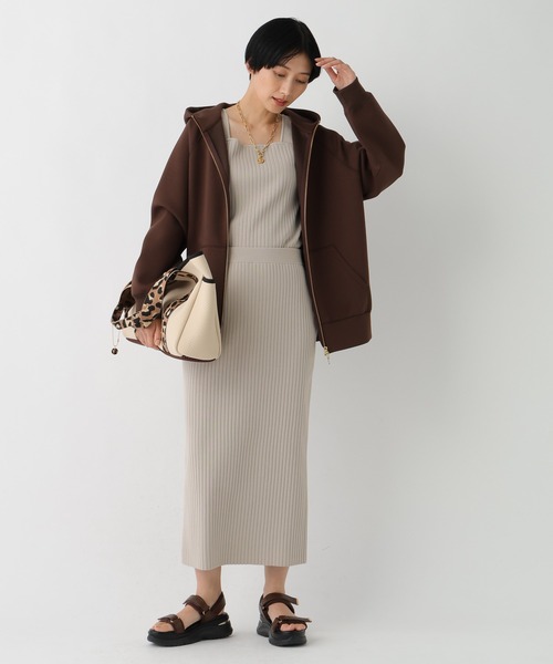 Elura（エルーラ）の「サマープロテクトナロースカート/659656（スカート・レディース・ダークブラウン/ホワイト/グレイッシュベージュ/ブラック・MEDIUM/LARGE）」の9枚目の写真