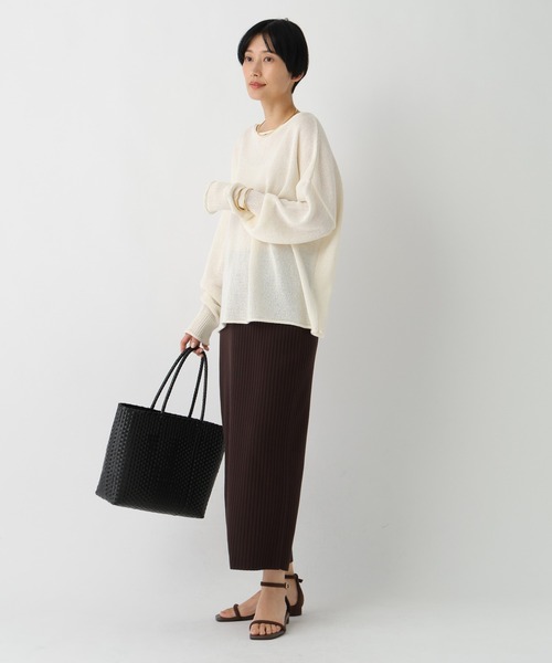 Elura（エルーラ）の「サマープロテクトナロースカート/659656（スカート・レディース・ダークブラウン/ホワイト/グレイッシュベージュ/ブラック・MEDIUM/LARGE）」の15枚目の写真