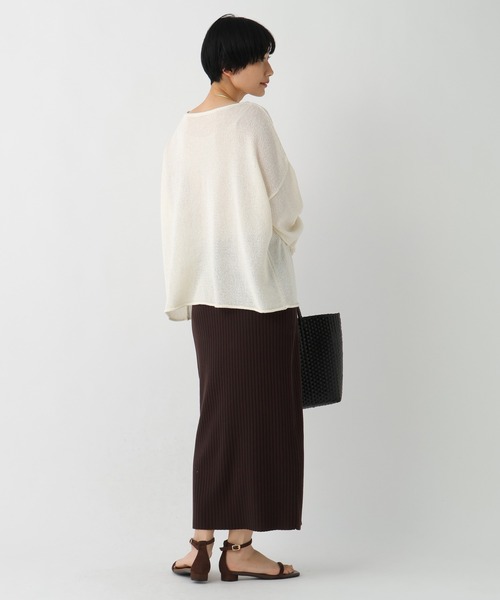 Elura（エルーラ）の「サマープロテクトナロースカート/659656（スカート・レディース・ダークブラウン/ホワイト/グレイッシュベージュ/ブラック・MEDIUM/LARGE）」の16枚目の写真