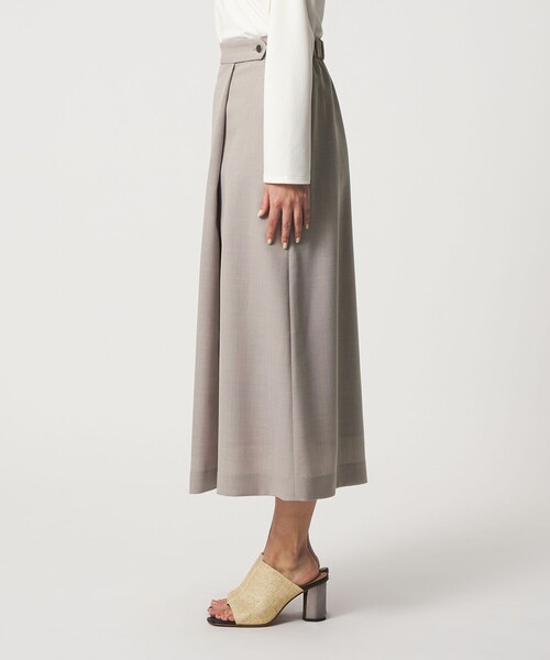 A DAY IN THE LIFE UNITED ARROWS(アデイインザライフユナイテッドアローズ)の「カルゼ ラップスカート ‐ウォッシャブル‐ <A DAY IN THE LIFE>(スカート・レディース・ベージュ/ネイビー・36/38)」の7枚目の写真