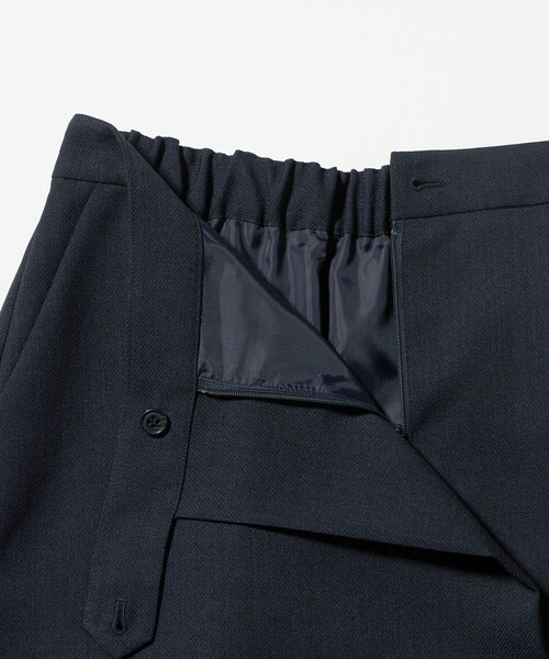 A DAY IN THE LIFE UNITED ARROWS(アデイインザライフユナイテッドアローズ)の「カルゼ ラップスカート ‐ウォッシャブル‐ <A DAY IN THE LIFE>(スカート・レディース・ベージュ/ネイビー・36/38)」の12枚目の写真