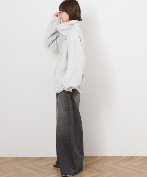 JOURNAL STANDARD relume（ジャーナルスタンダード　レリューム）の「《一部WEB限定追加》バギーDENIM（デニムパンツ・レディース・ライトブルー/ブラック・38/36）」の4枚目の写真