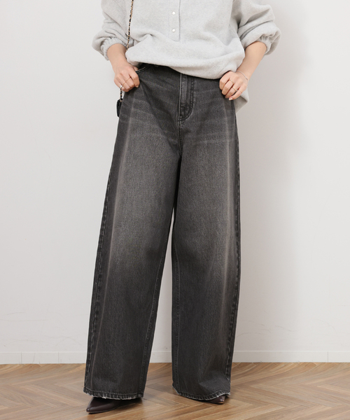 JOURNAL STANDARD relume（ジャーナルスタンダード　レリューム）の「《一部WEB限定追加》バギーDENIM（デニムパンツ・レディース・ライトブルー/ブラック・38/36）」の7枚目の写真