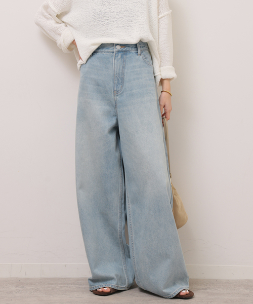 JOURNAL STANDARD relume（ジャーナルスタンダード　レリューム）の「《一部WEB限定追加》バギーDENIM（デニムパンツ・レディース・ライトブルー/ブラック・38/36）」の17枚目の写真