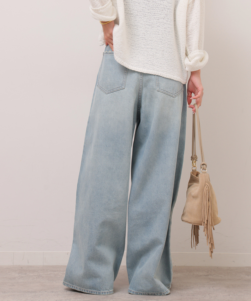 JOURNAL STANDARD relume（ジャーナルスタンダード　レリューム）の「《一部WEB限定追加》バギーDENIM（デニムパンツ・レディース・ライトブルー/ブラック・38/36）」の19枚目の写真