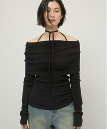 LA PEAU DE GEM】front cut tops/フロントカットトップス
