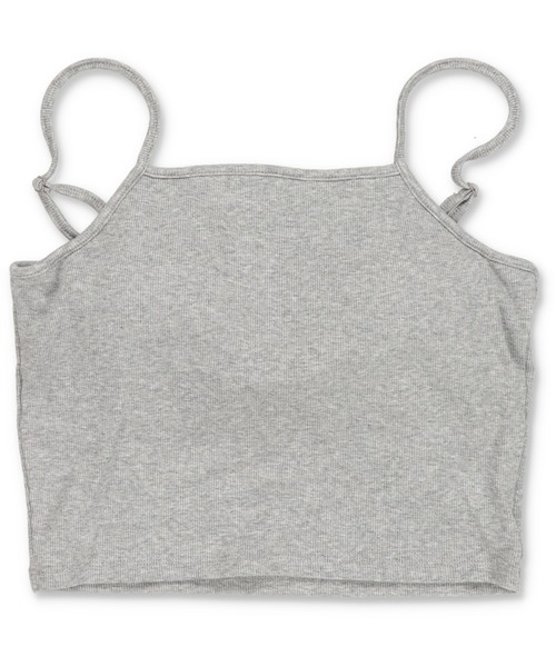 SPINNS（スピンズ）の「なちゅインナー/カップ付きキャミソール/リブ/2サイズ展開（キャミソール・レディース・レッド/アイボリー/ブラック/杢グレー/オフホワイト・S/M）」の4枚目の写真