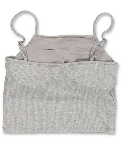 SPINNS（スピンズ）の「なちゅインナー/カップ付きキャミソール/リブ/2サイズ展開（キャミソール・レディース・レッド/アイボリー/ブラック/杢グレー/オフホワイト・S/M）」の16枚目の写真