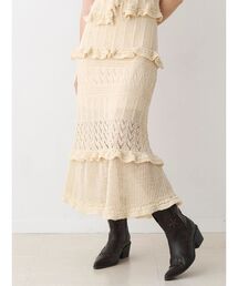 CALNAMUR | クロシェニットロングスカート(スカート)