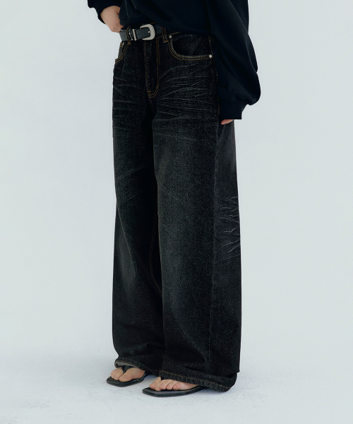 MICANE(ミケーネ)の「アベンヴィンテージロールアップデニムパンツ(デニムパンツ・レディース・ブラック/ダークネイビー・X-SMALL/SMALL/MEDIUM/LARGE/X-LARGE/XX-LARGE)」の11枚目の写真