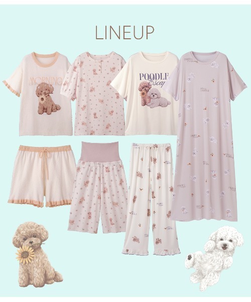 PEACH JOHN(ピーチジョン)の「ライトホイップリーPUPPYPOODLEパジャマ(ルームウェア/パジャマ・レディース・オフホワイト/グレー・ONE SIZE)」の22枚目の写真