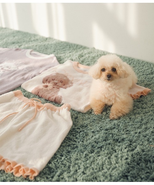 PEACH JOHN(ピーチジョン)の「ライトホイップリーPUPPYPOODLEパジャマ(ルームウェア/パジャマ・レディース・オフホワイト/グレー・ONE SIZE)」の14枚目の写真