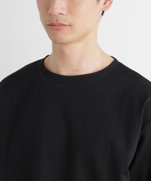 NANO universe(ナノユニバース)の「モクロディ ボートネック Tシャツ(Tシャツ/カットソー・メンズ・ブルー/ブラック/グレー系その他4/ホワイト・L/M/S)」の14枚目の写真