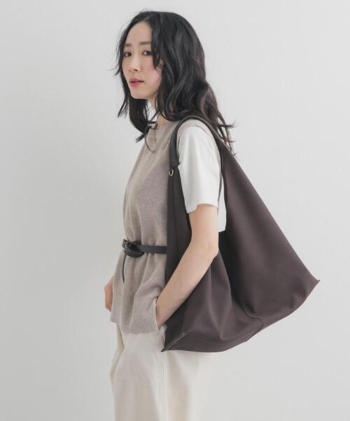 URBAN RESEARCH DOORS（アーバンリサーチドアーズ）の「リネンコットンKNITベスト（ベスト・レディース・ベージュ/ネイビー・FREE）」の8枚目の写真