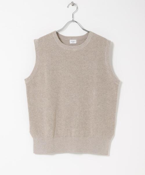 URBAN RESEARCH DOORS（アーバンリサーチドアーズ）の「リネンコットンKNITベスト（ベスト・レディース・ベージュ/ネイビー・FREE）」の10枚目の写真