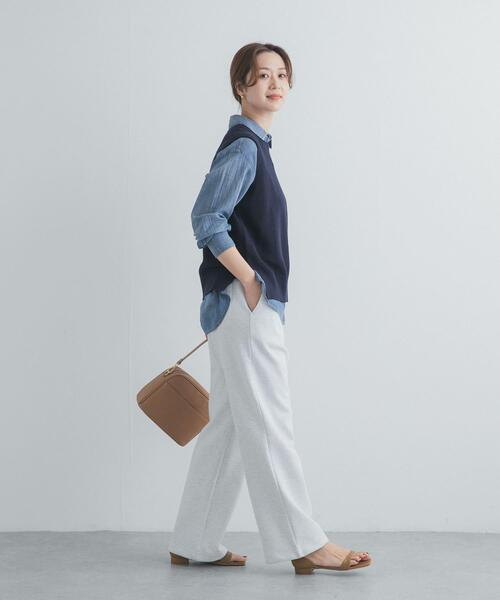 URBAN RESEARCH DOORS（アーバンリサーチドアーズ）の「リネンコットンKNITベスト（ベスト・レディース・ベージュ/ネイビー・FREE）」の18枚目の写真